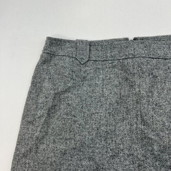 Talbots Womens Wool Blend A-Line Skirt Above Knee Gray Size 16P Zip - Picture 3 of 9
